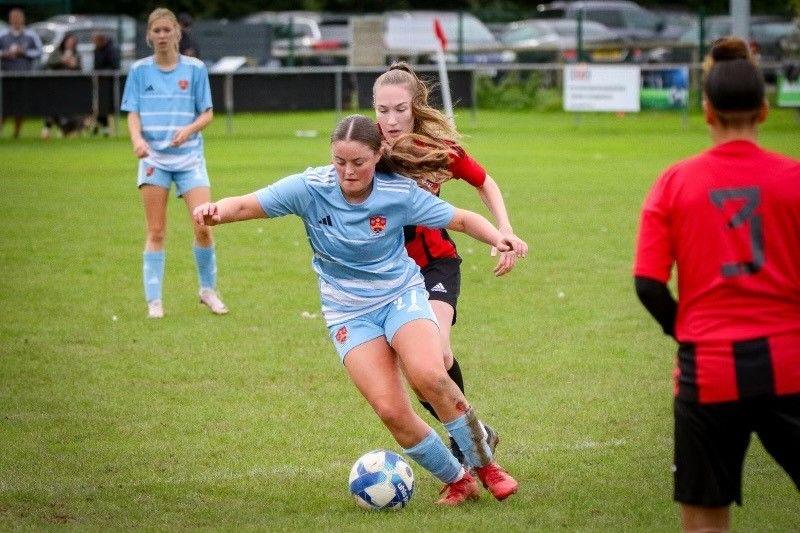 Cambridge City playing against Wormley Rovers in the Women's FA Cup third qualifying round