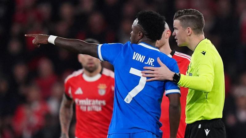 Real Madrid tie halted over Vinicius racism allegation
