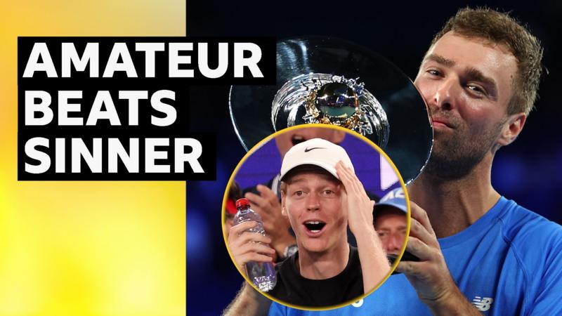 Watch: Amateur beats Sinner in One Point Slam title win