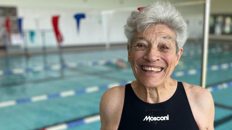 Woman, 95, breaks five more swimming world records