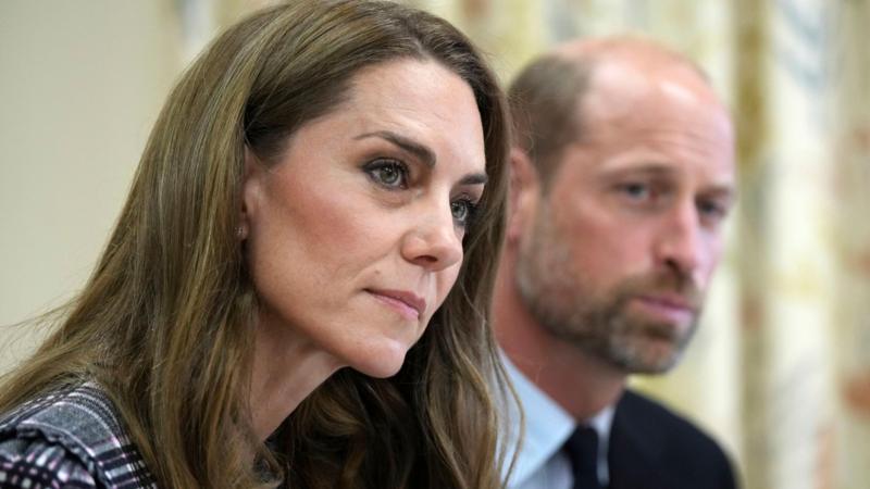 Harry returns to UK and lays wreath as William remembers late Queen