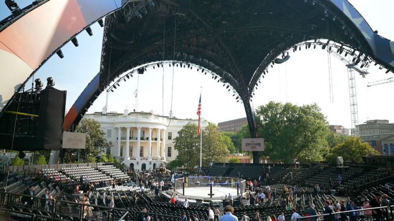 BBC tours UFC arena at White House