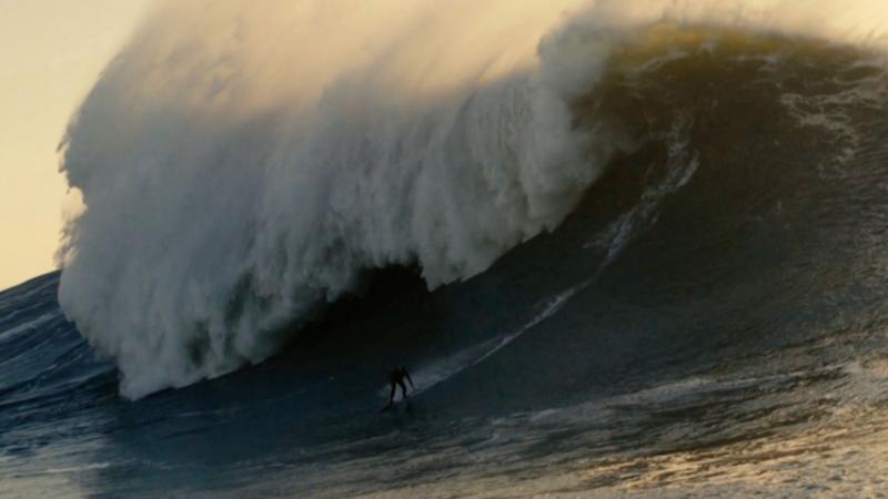 Watch: British woman surfs potentially record-breaking monster wave