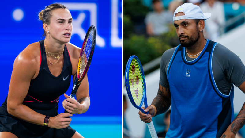 Sabalenka v Kyrgios in 'Battle of Sexes' to be shown live on BBC One