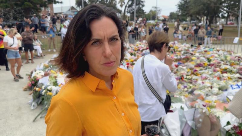 BBC visits flower-lined Bondi Pavilion after attack