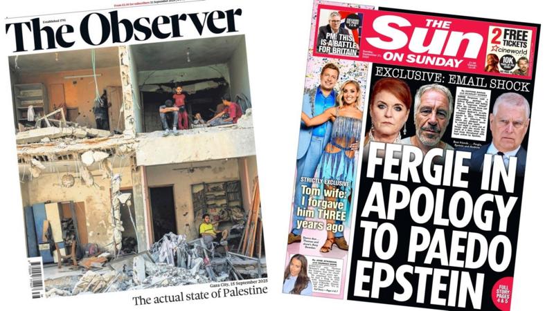 The Papers: 'The actual state of Palestine' and 'Fergie's apology'