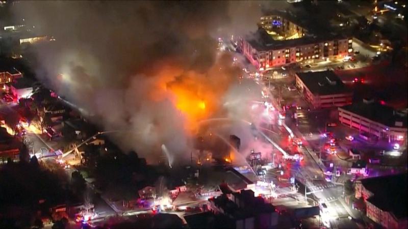 Watch: Over 100 firefighters on the scene of Denver blaze