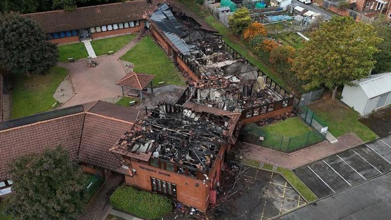 Man arrested over fire at Labour MP's office