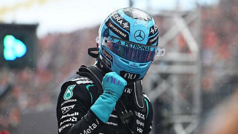 Russell wins Dutch GP sprint from pole position
