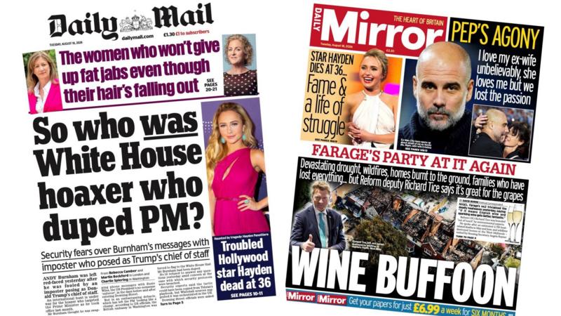 The Papers: 'Who duped PM?' and 'Pep's agony'