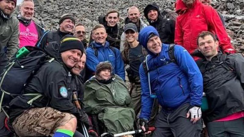 Boy says it was incredible bumping into princess doing Three Peaks Challenge