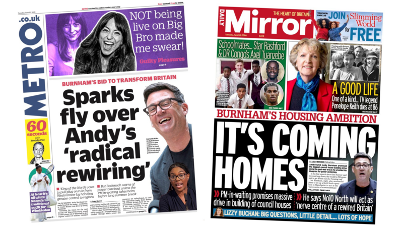 Andy's 'radical rewiring' and 'it's coming homes'