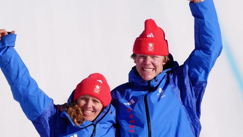 GB's Bankes & Nightingale win snowboard cross gold at Winter Olympics