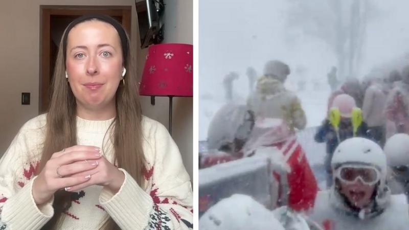 Watch: Skier tells BBC of 'panic' as avalanche hit Italian slopes