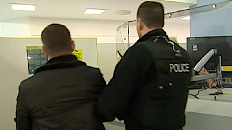 Inside the police centre where Andrew was held