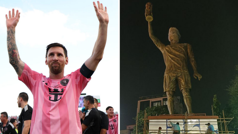 Messi to unveil 70ft statue of himself on 'GOAT' tour