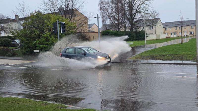 Ice and flood warnings for parts of UK as cool weather continues