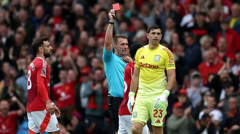 Controversy as Villa lose at Man Utd and miss out on Champions League