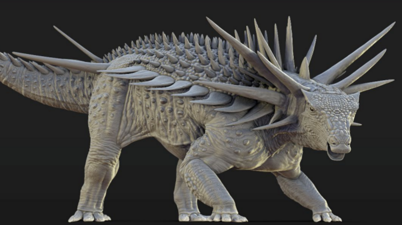 'Punk rock' dinosaur with metre-long spikes discovered