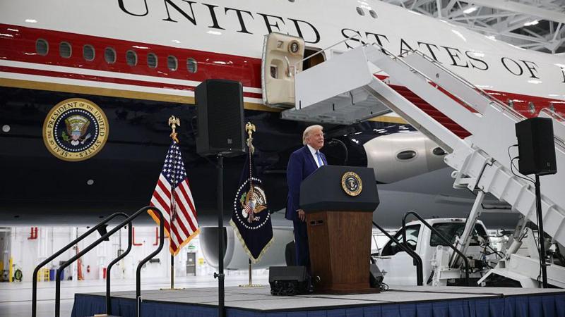 Trump unveils Qatari  luxury jet for Air Force One fleet