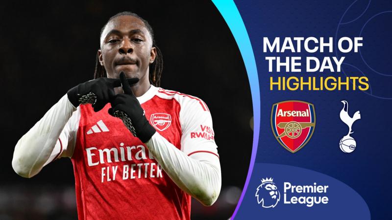 Eze hits hat-trick as Arsenal thrash Tottenham