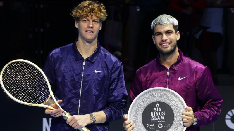 Sinner dominates Alcaraz at lucrative Six Kings Slam