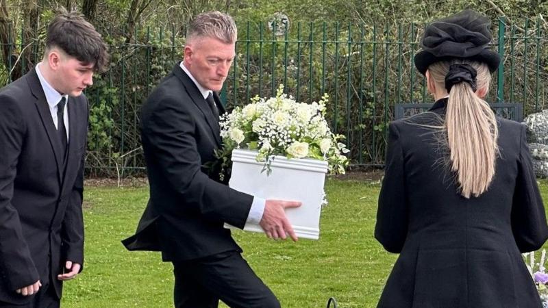 Funeral for mystery baby found beneath floor