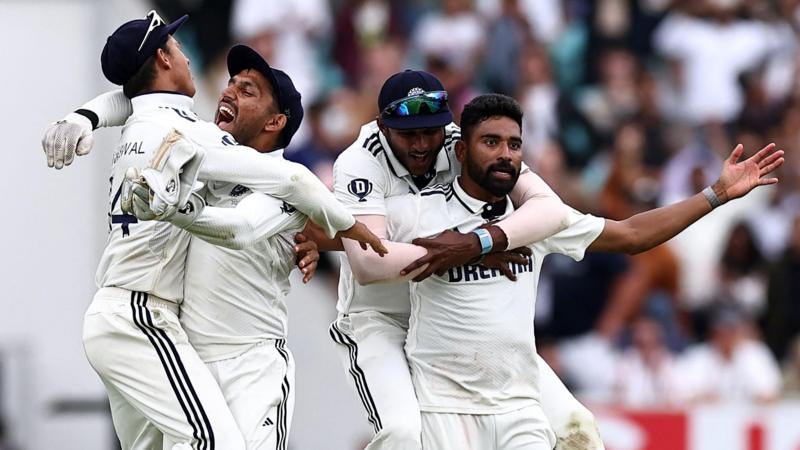 India win all-time Test despite Woakes heroics