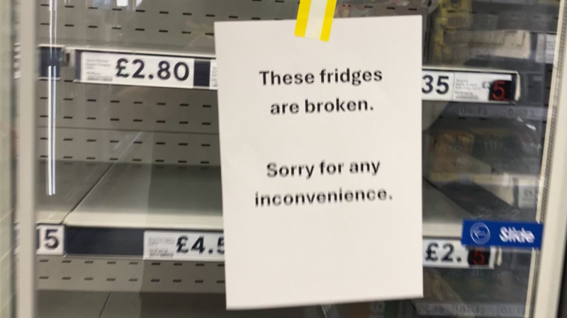 Old British fridges 'cannot cope with the heat'