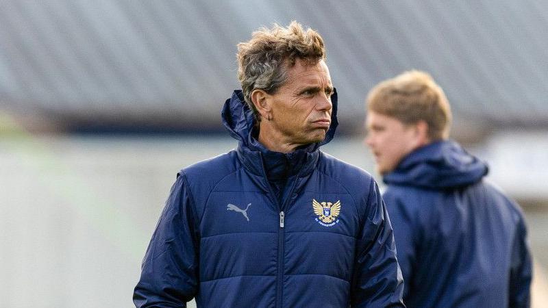 Simo Valakari puffs out his cheeks
