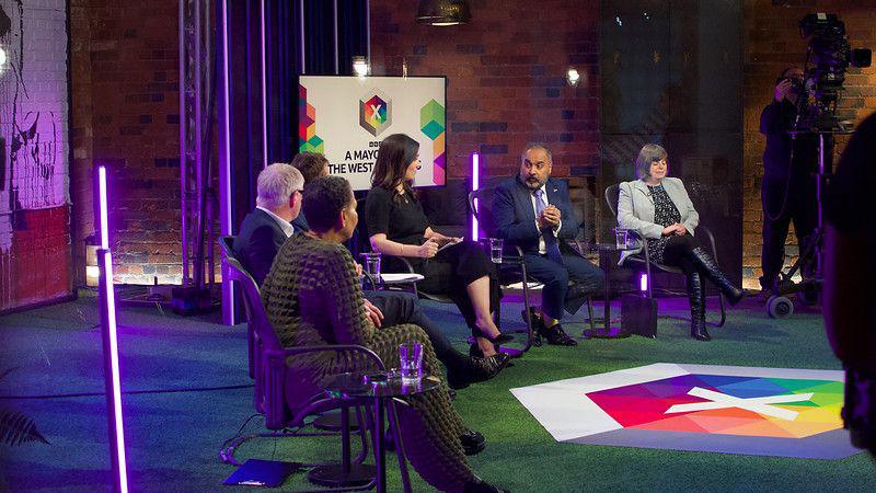 The mayoral candidates at the debate 