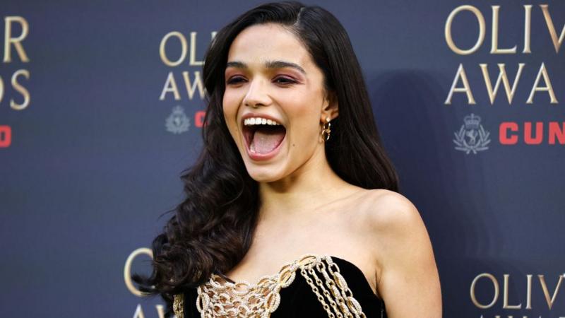 Evita actress Rachel Zegler among stars on red carpet for Olivier Awards