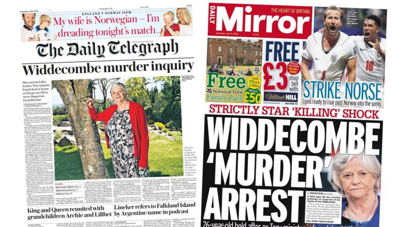 'Widdecombe murder inquiry' and 'Strike Norse'