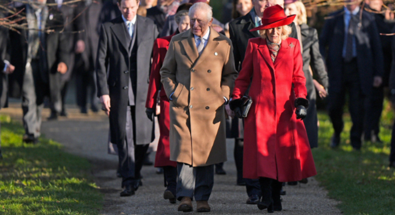 Royal Family gather for Christmas service at Sandringham