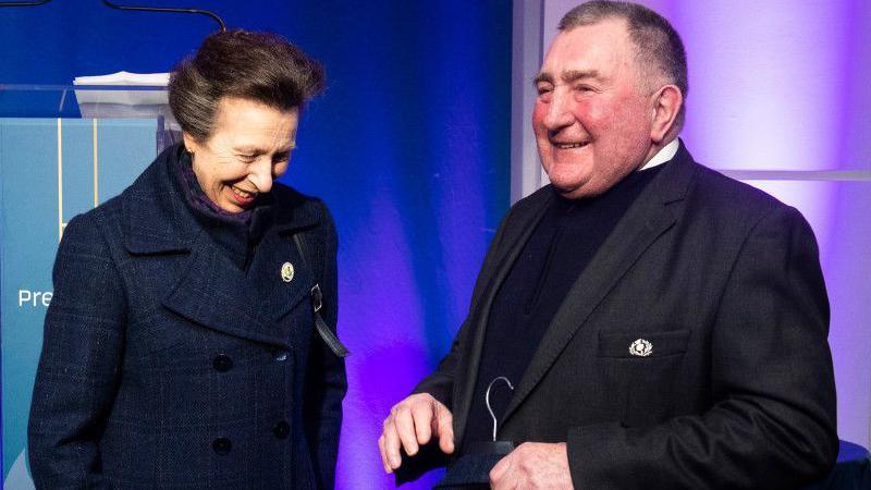Princess Anne with Ian McLauchlan