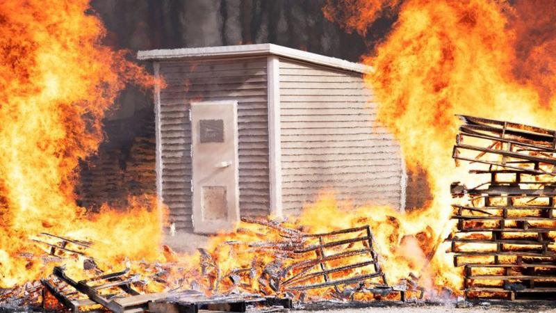 She watched a wildfire destroy her town, so she's building fire-proof bunkers