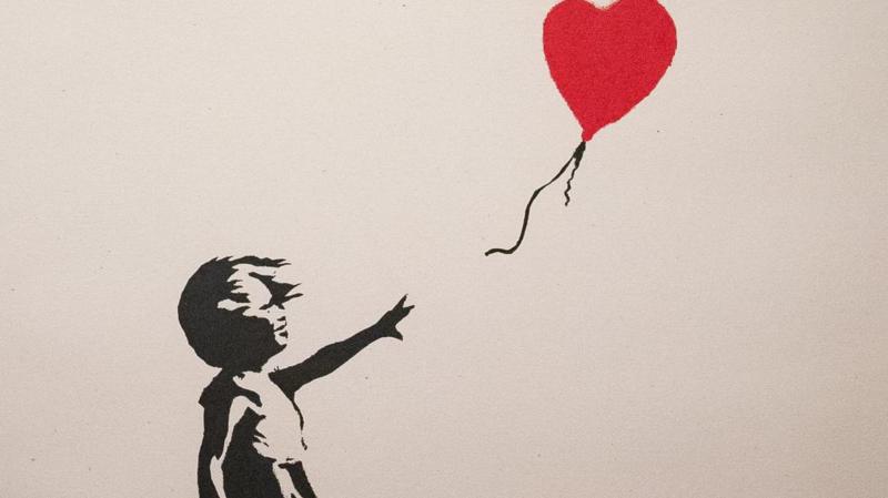 Man 'stole Banksy for collection of love hearts'
