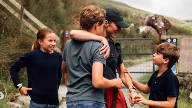 Catherine shares photos reuniting with family after Three Peaks Challenge