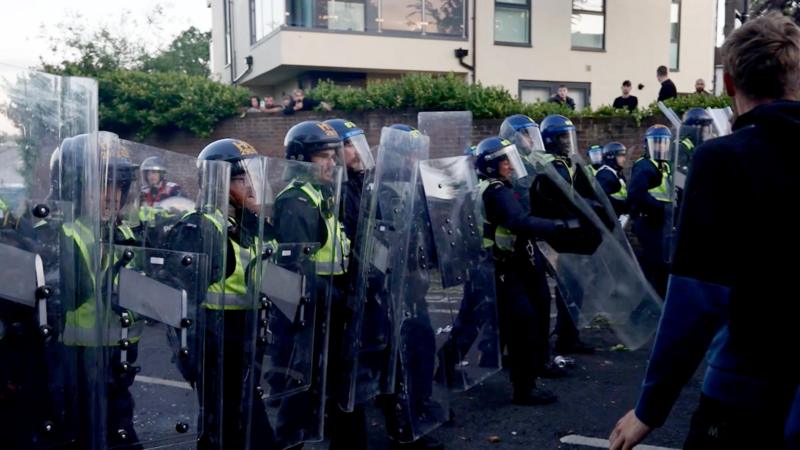 Six charged with violent disorder after Nowak protest