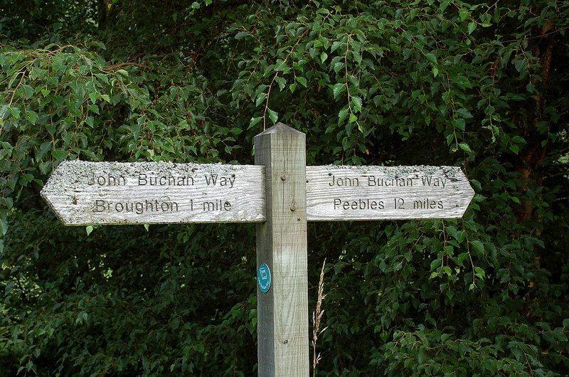 The John Buchan Way trail runs along Stobo Hope