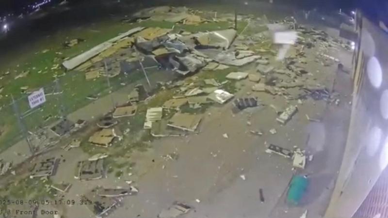 Watch: Moment storm blows roof off Nebraska prison