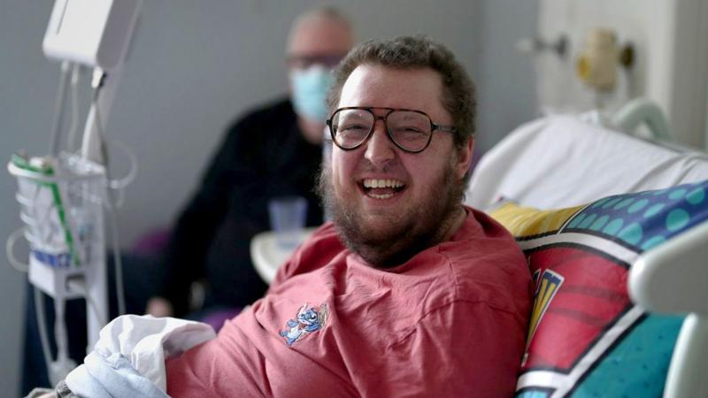 First leukaemia patient to receive pioneering treatment on NHS says it is 'very sci-fi'