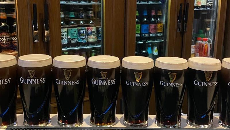 Pints of Guinness at Eirelux in Luxembourg