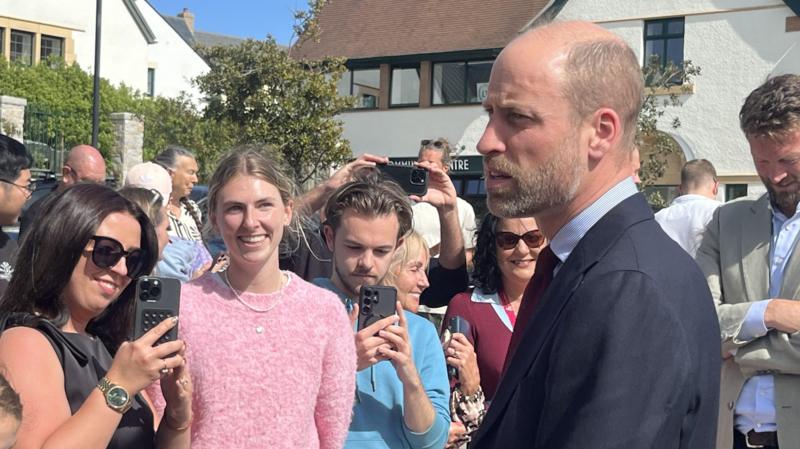 Prince William visits newly built Cornish suburb