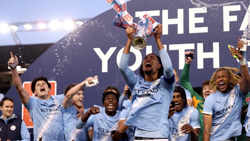 Man City beat rivals Man Utd 2-1 to win FA Youth Cup