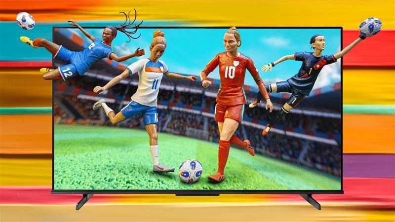A graphic showing players in front of a TV