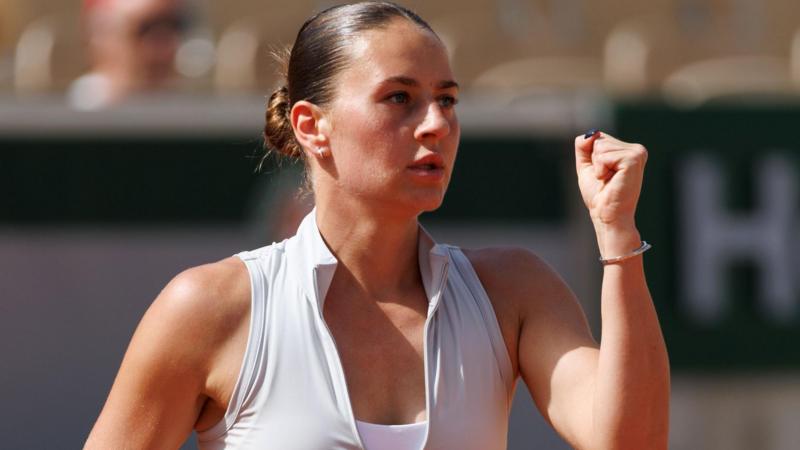 Emotional Kostyuk dedicates win to Ukraine