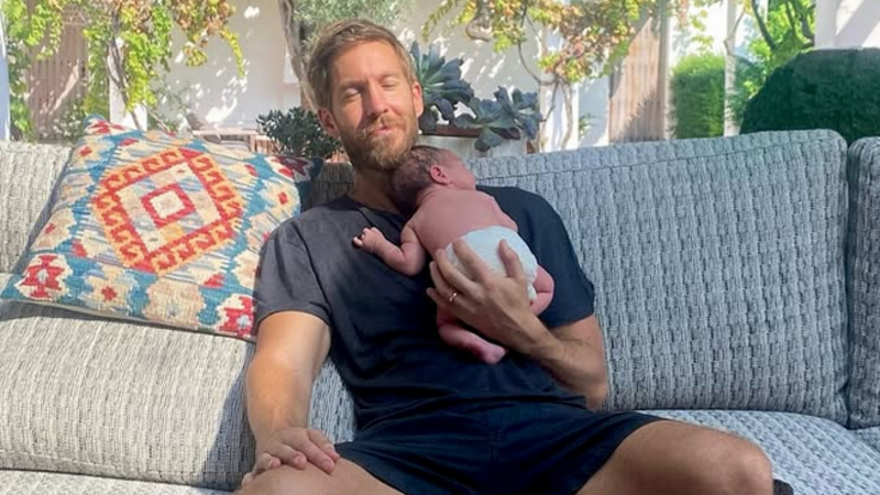 Calvin Harris shares placenta photos after birth of son