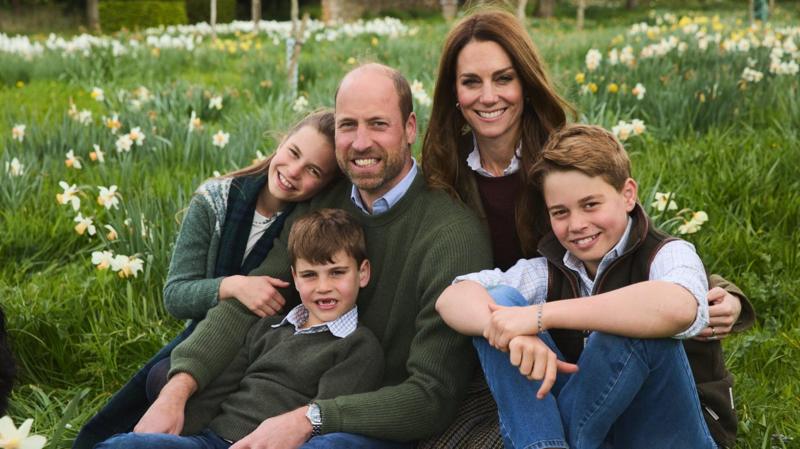 William and Catherine release annual Christmas card portrait