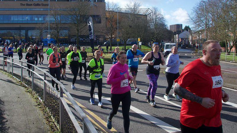 Runners in the Wolverhampton 10k race